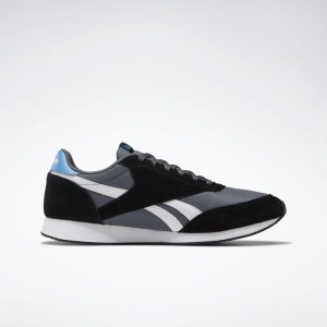 Adidasy Męskie Reebok Royal Classic Jogger 2.0 Szare/Czarne/Niebieskie/Białe PL 65TEVYR